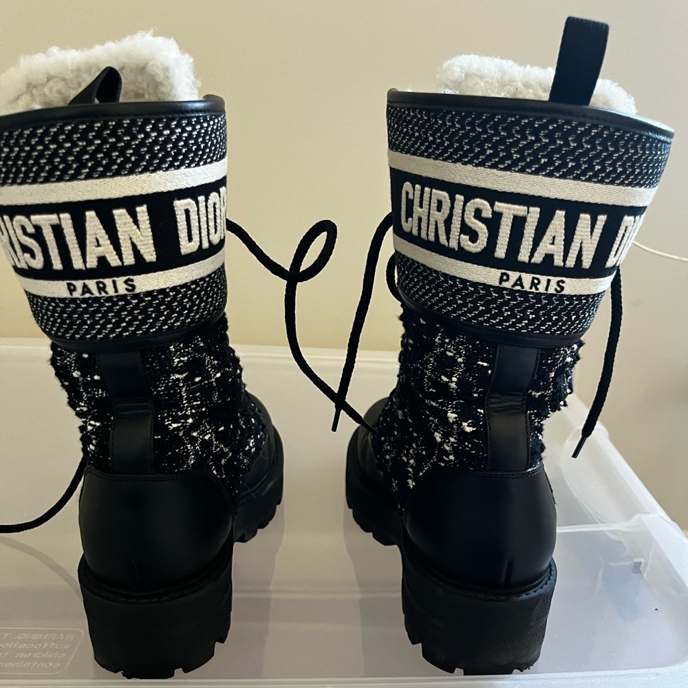 Christian Dior combat boots